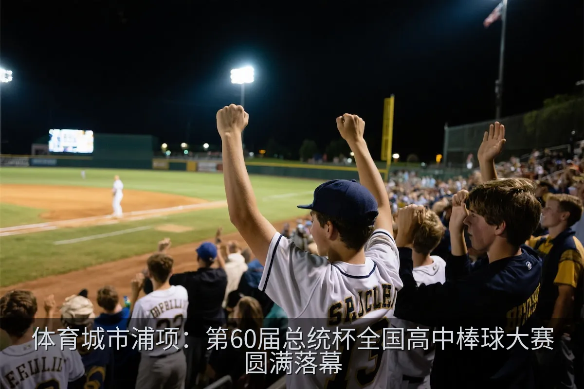 观众在棒球场观看高中棒球赛事